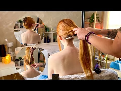 My friend does ASMR on Me! Soft Spoken, Hair brushing, light touch and sooooo many tingles!!