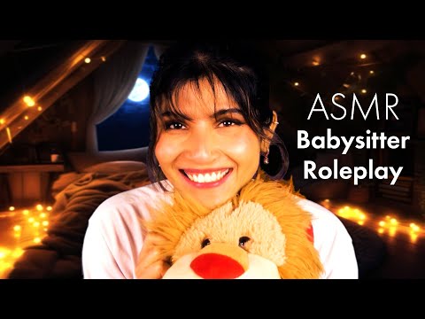 ASMR Roleplay Babysitter POV, Jinah tries to get you to sleep, but you want to play! Sleep Time