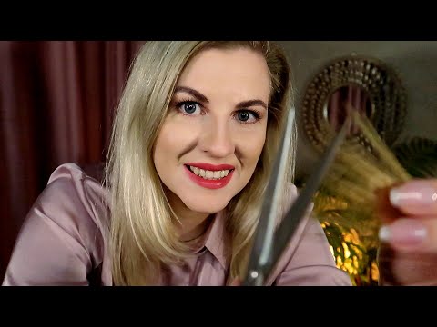 ASMR 💇 Soothing Haircut 💕 Hair Brushing • Scissors • Soft Spoken