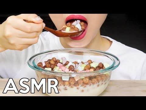 ASMR 🍫CEREAL(+Marshmallow) 코코볼+마시멜로우 시리얼 먹방🥣