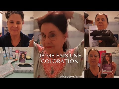 Asmr français, "Je me fais une coloration" 💇‍♀️💆‍♀️ Avec shampoing 