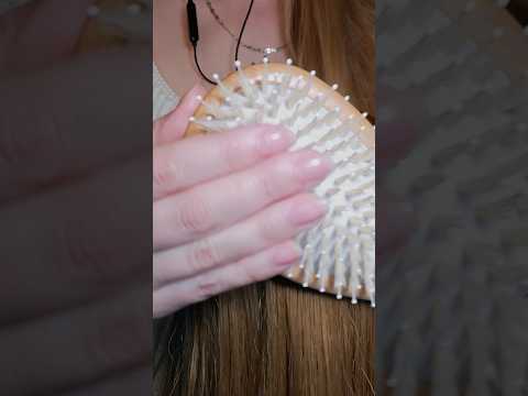 If your week has been busy and tiring here is hairbrushing ASMR video for you♥️ #asmrhair #asmrshort