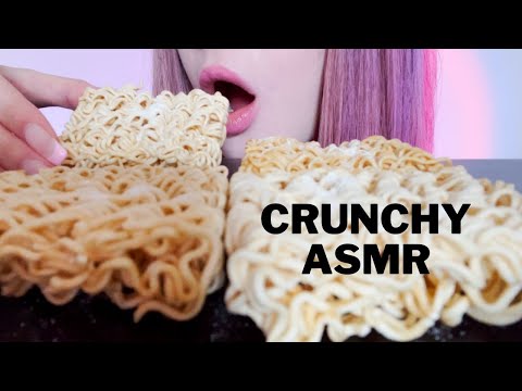 EXTREMELY CRUNCHY ASMR Eating Raw Dry Crunchy Ramen Noodles 🍜 (NO TALKING) *crunchy eating sounds*