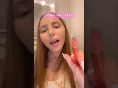 ASMR drawing on your face #asmrsounds #asmrvideos #asmrcommunity #asmr #asmrtingles #asmrshorts