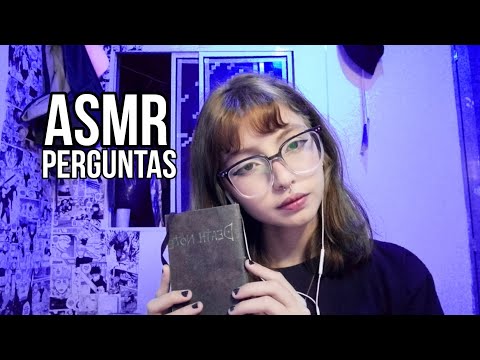 ASMR FAZENDO PERGUNTAS PARA VOCÊ DORMIR 😴💤