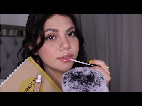 ASMR inaudible & lipgloss application (mouth sounds + tapping) | Dámaris ASMR♡