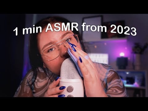 1 min ASMR from 2023 - 1 sec per trigger ♥