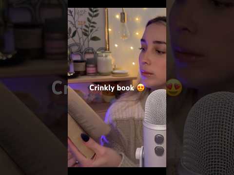 ASMR super crinkly book! A snippet from a recent members video 🤗 #asmr #bookasmr
