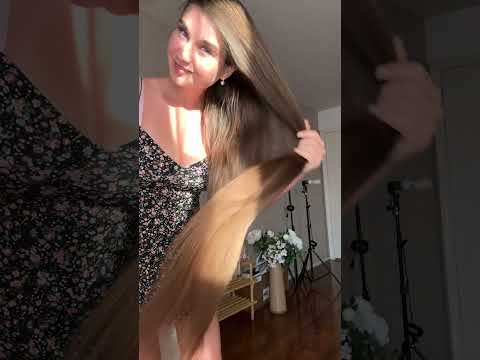 Sensual hair brushing of my beautiful long hair on a sun! #longhair #ingashasmr #hairasmr