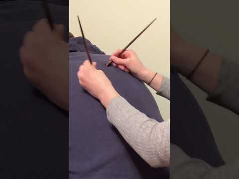 Pressure Point Back Massage with Tools #asmrforsleep #asmrmassage