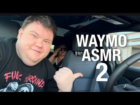 ASMR IN A WAYMO WITHOUT VOICE OVER 