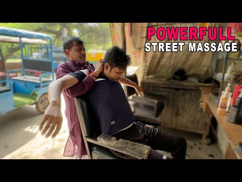 ASMR Hardcore Indian Street Massage By Very Skilled Barber With 30 Year Experience