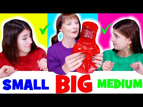 ASMR Big VS Medium VS Small Mukbang Food Challenge