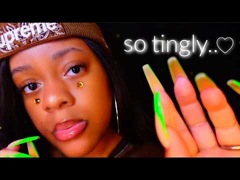 ASMR ♡ Mouth Sounds & Face Touching 😴✨(Endless Tingles!!)