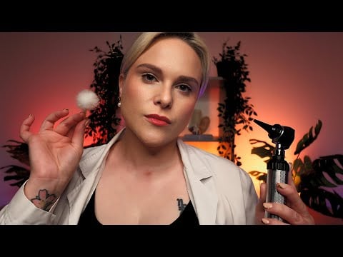 ASMR Ear Exam. Cleaning And Hearing Test