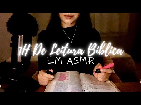 🌙💤 1H de Leitura Bíblica Sussurrada | Livro de Mateus + Chuva, Tapping & Folhas | Durma Rápido