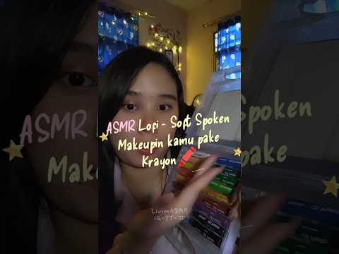 ASMR Doing your Makeup with Crayons 🖍✨ #asmr #makeup #crayon