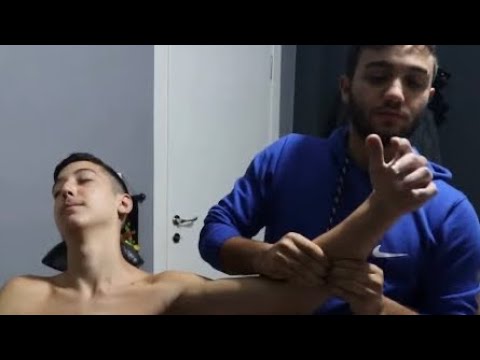 ASMR PROFESYONEL BARBER #Lens Relax  HEAD FACE chest MASSAGE THERAPY #asmrsounds