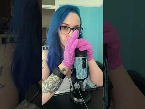 ASMR SCRATCHY MIC RUBBING 🧤 #shorts #asmrgloves #asmr #asmrscratching