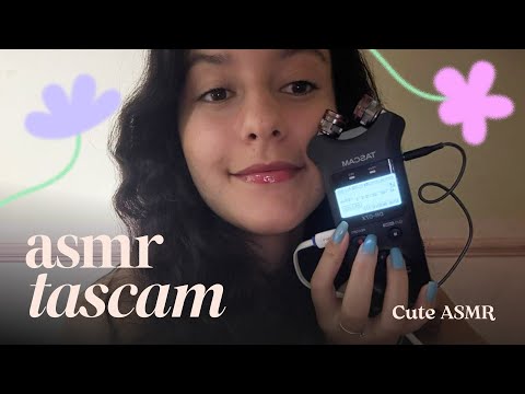 ASMR NO TASCAM | SONS DE BOCA + LEITURA 📕💋