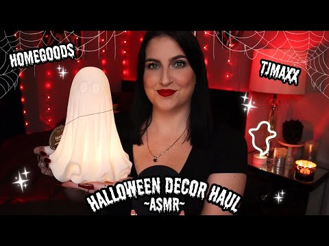 ASMR | HomeGoods & TJMaxx Halloween Decor Haul 👻❤️