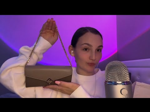 My bag collection ASMR 👛(tapping and scratching triggers)