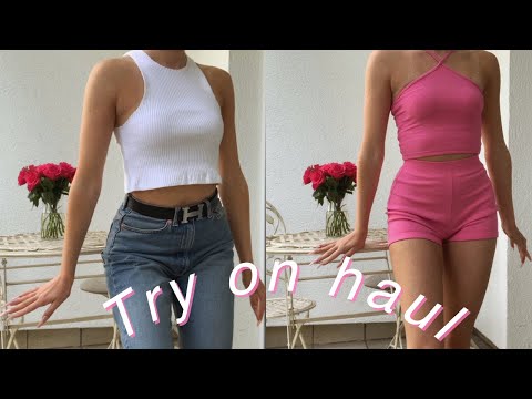 ASMR spring try on haul💐 / fabric scratching [deutsch/german]