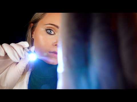 ASMR | Relaxed soft spoken GENERAL CHECKUP (eyes, ears, throat, scalp, skin, stethoscope...)