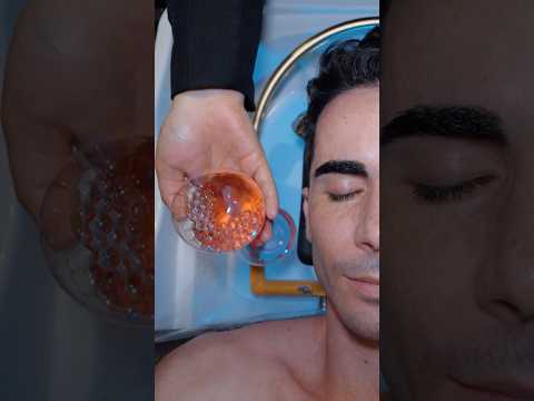 ASMR: Relaxing Sleep Salon Head Water Massage #shorts