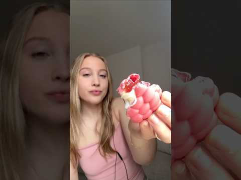eating the viral fruit pastries asmr