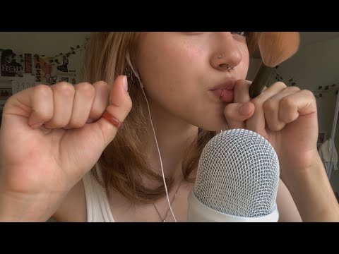 ASMR ~ fast mouth sounds ~ hand movements ~ tapping 💫 tingles ^^