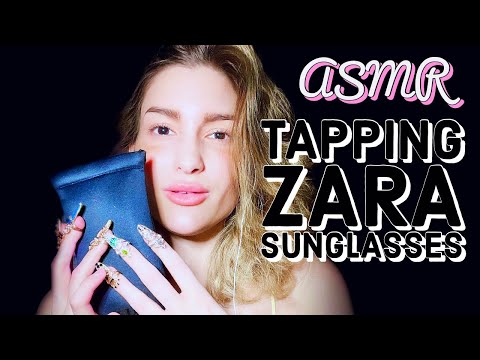 ASMR | SOFTLY TAPPING ON ZARA SUNGLASSES 🕶💅✨TALKING & NO TALKING💗