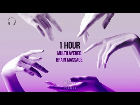 1 hour [ASMR] Multilayered Brain Massage 🧠 ★ For tingles & Sleep - 8D Panning ★ [Binaural]