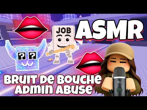 ASMR Français • BRUIT DE BOUCHE ET ADMIN ABUSE SUR STEAL A BRAINROT ROBLOX ! 👄(job job job sahur)
