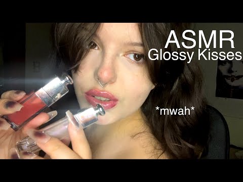 💋 Glossy Kisses ASMR | Lip Gloss Plumping & Application, Click-y Sounds, Mouth Sounds, Whispers 💄