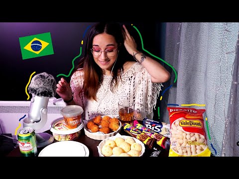 ASMR em Português | Provando Comidas do Brasil!! 🤤 🇧🇷