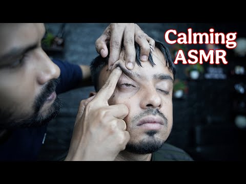Calming ASMR: Indian Barber's Forehead Rubs & Head Massages – Stress Relief & Tingles #asmrmassage