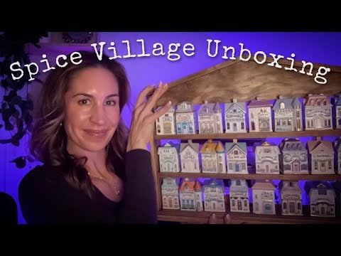 ASMR | Unboxing the Entire Lenox Spice Village  ✨ Organizing & Displaying the Collection 🏠💕 