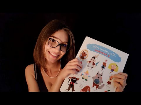 Asmr Français 📖 LECTURE CHUCHOTEE livres sensoriel🧸Tracing, Tapping, crackling…