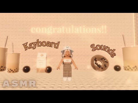 🙊[Roblox ASMR] Keyboard Tapping & Scratching Sounds ⌨️ | Boba Tower