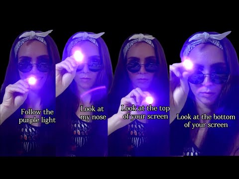 [ASMR] Visual Light Triggers 🔦 with a PURPLE LIGHT, making you very sleepy! 😴