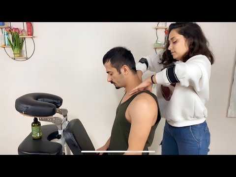 ASMR MASSAGE LADY SEDEF - CHAİR MASSAGE (Neck,Shoulder,Arm)