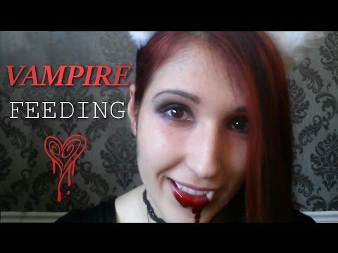 ASMR - VAMPIRE ROLEPAY ~ Smol Idiot Vamp Sucks Your Blood! Mouthsounds & Slurping ~