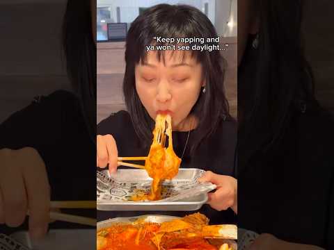 When the $900 tteokbokki hot pot is too small… #food #eating #mukbang