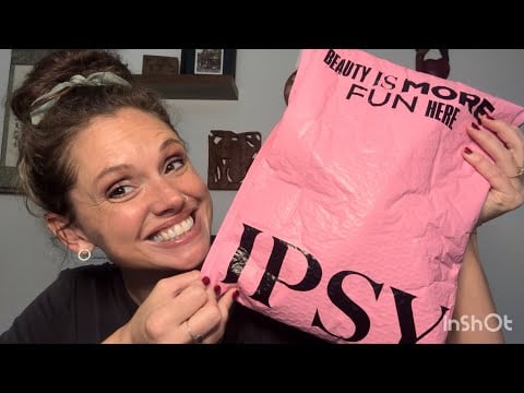 ASMR - August Ipsy Haul! Soft Spoken Gum Chewing