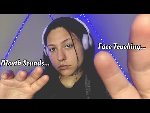 ASMR~ Goth Girl Relaxes You With Face Touching & Mouth Sounds ☠️🥰(RP)