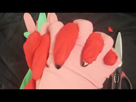 RUBBER GLOVES ✂ MULTI❤ COLORS💙 LAYERING [[ASMR]]