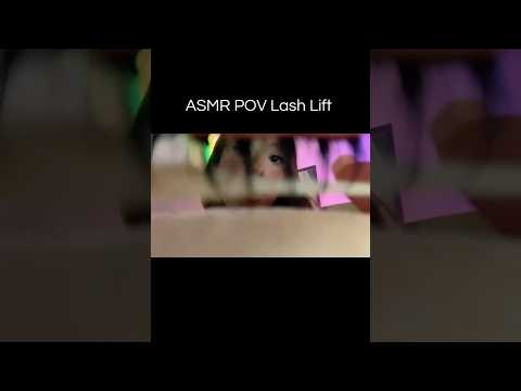 ASMR Realistic Lash Lift POV   #asmr #lashlift #asmrmouthsounds