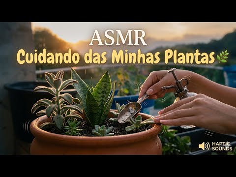 Cuidando das minhas plantinhas - ASMR ultra relaxante ! 🌸🌺🙏🏽❤️🙏🏽🙏🏽🌺🌸🌸🌸