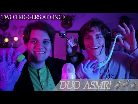 Duo ASMR - (Two Triggers at Once)